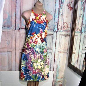 BADGLEY MISCHKA HALTER DRESS Sz 0, CONTOUR NEW